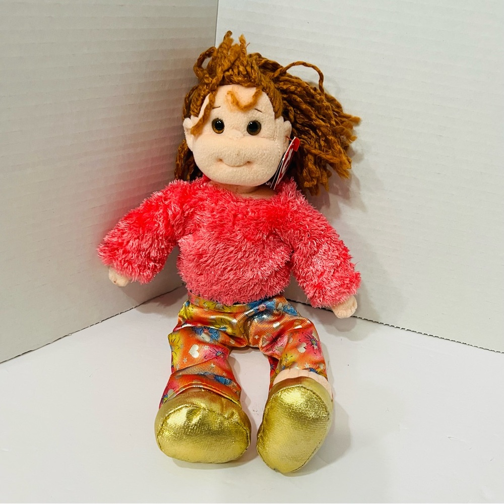 Ty Teenie Beanie Boppers “Snazzy Sabrina” the Ginger Red Haired Girl Mini Doll